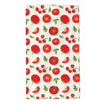 thumbnail image 1 of Fotbe Fresh Red Tomato Toalla Premium con Patrón, Toalla de Microfibra de Secado Rápido, Ligera y Altamente Absorbente (27.5x16in), Ideal para Uso Diario, 1 of 6