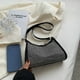 thumbnail image 4 of Bolso Bolso de mano con diamantes de imitación para mujer, PU, ​​brillante, con diamantes, para axilas (plateado), 4 of 9