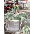 thumbnail image 4 of Outdoor Tablecloth with Umbrella Hole and Zipper, Sage Green Ombre Round Table Cloth 54 Inch Waterproof Tablecloth, Gradient Abstract Art Vintage Picnic Table Cover for Patio Camping, 4 of 7