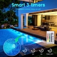 thumbnail image 3 of Submersible Led Light, 4 Pack Waterproof Led Lights With Remote Control Rgb Color Changing Pond Lighting Decoration For Vase Base, Swimming Pool, 3 of 5