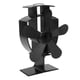 thumbnail image 2 of Ventilador de estufa alimentado por calor, 5 aspas, resistencia a altas temperaturas, silencioso, aleación de aluminio, ventiladores para hogar para quemador de chimenea, 2 of 10
