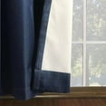 thumbnail image 6 of Mainstays Olan Navy Blackout Curtain Panel Pair, 2-Pack, Grommet Top, Textured Solid, 37" x 84", Room Darkening Drapes for Bedroom, 6 of 9