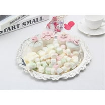 Raindrops 2-Piece Metal Fruit in Assorted Colors, European Style Snack and Serving Tray for Home Decor