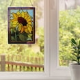 thumbnail image 3 of Muyoka Tapices de ventana de vidrieras de flores de mariposa Tapices de pared de vidrieras rectangulares Tratamientos de ventanas de pared hechos a mano Suncatchers colgantes con decoraci贸n de estilo, 3 of 6