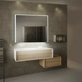 thumbnail image 4 of Lighted Impressions Vienna Silvertone Metal/Glass LED Mirror Cabinet, 4 of 5