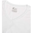 thumbnail image 2 of Hanes Men's White 6-Pack V-Neck T-Shirts, 2 of 2