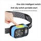 thumbnail image 3 of con Sensor de Movimiento, LED Recargable, Diadema Ajustable para Acampar, Correr, Caminar, Negro y Azul, 3 of 5