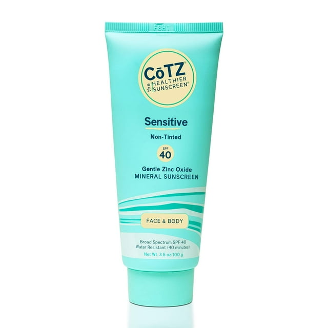 Protector solar CotZ Sensitive con óxido de zinc no teñido, SPF 40, 100 ml