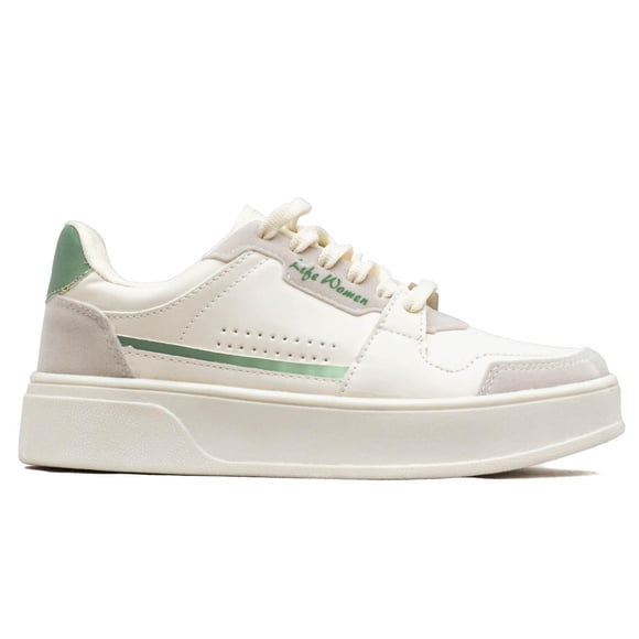 Tenis Para Mujer Infinity 200 Beige 23.5 Sintetico Textil