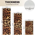 thumbnail image 4 of Orange and Brown Leopard Pattern Kitchen Rugs Sets Of 3,Kitchen Runner Rugs Non Skid Washable,Decorative Kitchen Floor Mats for Kitchen,Sink,Laundry,17"x30"+ 17"x47" + 17"x59", 4 of 6