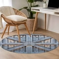 thumbnail image 4 of Round Rugs 3 Ft, Farmhouse Wood Grain Non Slip Area Rugs for Kitchen Bedroom Entryway, Vintage Country Barn Gate Textured Washable Carpet Runner Rug Floor Mats for Bedroom Home Decor, 4 of 8