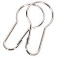 thumbnail image 4 of 200 piezas de ganchos de anillos de cortina de ducha de hierro en forma de pera, 4 of 5
