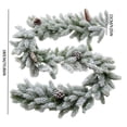 thumbnail image 3 of Festive Christmas Garland Tabletop Decoration Full PE Rattan Greenery for Holiday Party Centerpiece, 3 of 5
