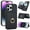 Black, variant on Wallet Case with Card Holder for iPhone 14 Pro, 360° Rotation Ring Kickstand Magnetic Clasp and Durable Shockproof Cover