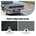 thumbnail image 3 of Dump Truck Tarp 7x14 ft PVC Coated Mesh Cover - Heavy Duty Black Dump Trailer Tarp with Grommets - Fits Electric/Manual Systems, 3 of 7