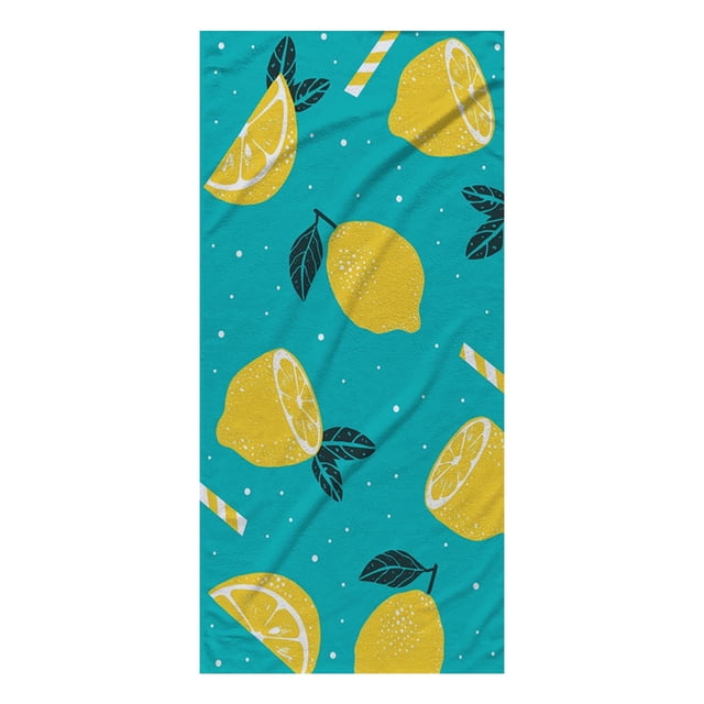 Pompotops Microfiber Beach Towel Super Lightweight Colorful Bath Towel Sandproof Beach Blanket Multi-Purpose Towel For Travel Swimming Pool 27x59 Inch Clearance