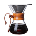 thumbnail image 1 of Pour over Coffee Maker Dripper Serving Set with Stainless Steel Filter Reusable Glass Sharing Pot Drip Filter Cup, 1 of 8