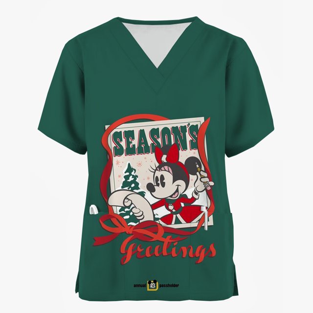 Accesorios de enfermera esmerilados de Mickey Mouse de Disney para mujer, uniforme médico, Feliz Navidad, Hospital, ropa de trabajo clínica Dental Sur