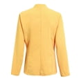 thumbnail image 5 of Siilsaa Jackets for Women Casual Women's Casual Business Open Front Long Sleeve Notch Lapel Office Blazer Jacket Yellow,S, 5 of 5