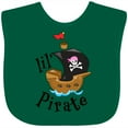 thumbnail image 3 of Inktastic Lil' Pirate Pirate Ship, Pink Bandana Boys or Girls Baby Bib, 3 of 4