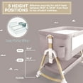 thumbnail image 6 of HARPPA 3-in-1 Baby Bassinet Bedside Sleeper, Khaki, 6 of 10