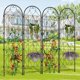 thumbnail image 3 of 4-piece garden trellis para outdoor climbing plants-negra metal arch trellis para vegetables vines o flowers, 3 of 7
