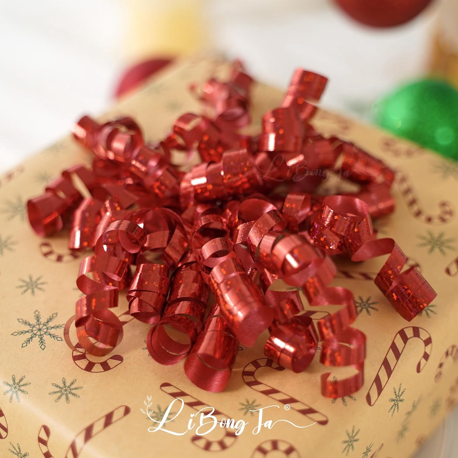 12 PCs Red Bows for Gift Wrapping 5 Inch Self Adhesive Curly Ribbon Bow for Party Favor, Gift Wrap Accessory, Metallic Valentine Bows, Premade Bows for Presents, Wine Bottles, Baskets