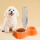 thumbnail image 3 of Comedero doble antideslizante para mascotas, pequeño, ovalado, con diseño elevado para perros y gatos pequeños. Platos elevados fáciles de limpiar para una alimentación sin complicaciones., 3 of 7