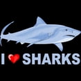 thumbnail image 3 of CafePress - I Love Sharks Pajamas - Women's Dark Pajamas, 3 of 5