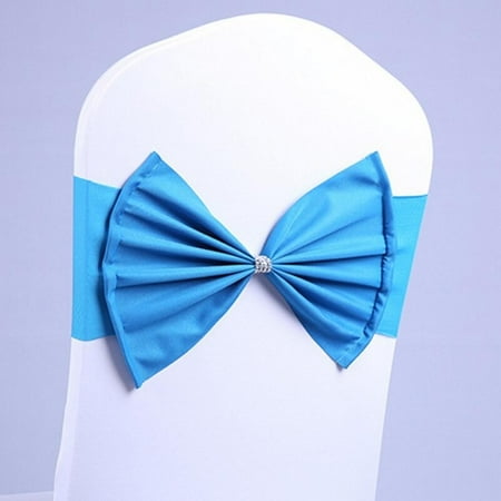 

SweetCandy 10 Pcs Chair Ribbons Bows Satin Wedding Chair Bows For Christmas New Year Birthday Events Children Shower Banquet Decor