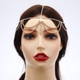 thumbnail image 4 of Sonducket Boho cristal ceja cabeza cadena gota de agua diamantes de imitación moda accesorios para el cabello colgante diadema boda señoras Accesorio para el cabello, 4 of 6