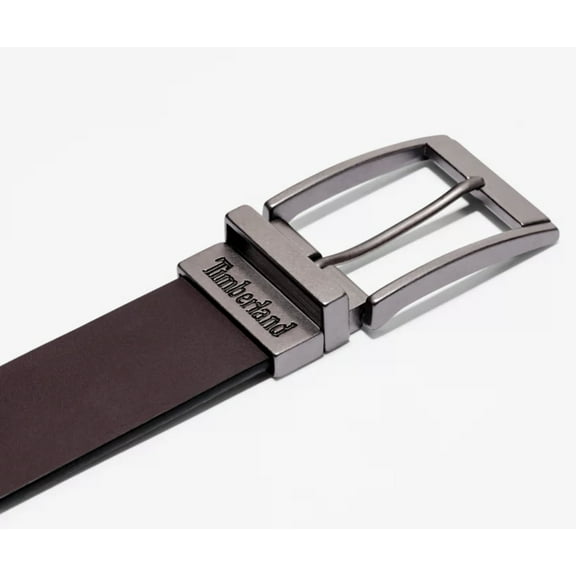 Men Timberland Brown Black Reversible Leather Belt Fit Pant Size 32"" - 44""