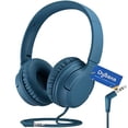 thumbnail image 1 of Cascos para niños DyBaxa, plegables, volume limiter 94dB, para clases en línea, viajes, compatible con smartphones y tablet, azul, 1 of 3