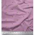 thumbnail image 1 of Soimoi Purple Rayon Fabric Green Chilli & Stripe Print Fabric by the Yard 56 Inch Wide, 1 of 3
