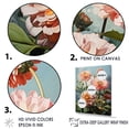 thumbnail image 3 of Designart "Realistic Beauty In Verdant Green" Zinnias Floater Framed Wall Art Living Room, 3 of 5