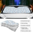 thumbnail image 4 of Kdxio Rabbit Is Eating Carrots Print Front Windshield Sun Shade,Folding Auto Sunshade for Car Truck SUV-Small, 4 of 7