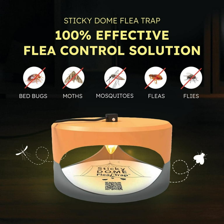 Aspectek Sticky Dome Flea and Bed Bug Trap with Glue Discs