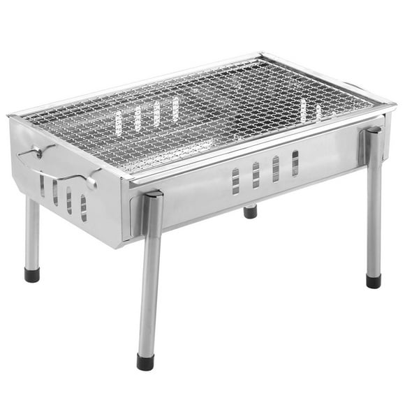 Portable Barbecue Charcoal Grill Stainless Steel Folding Camping BBQ Kabob Grill
