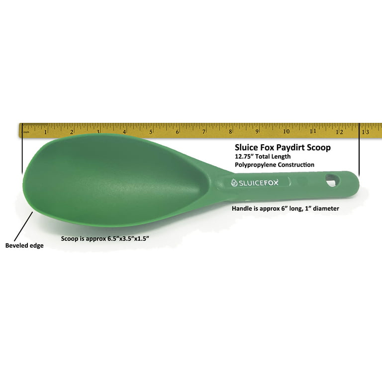 Big Plastic Scoop Green Hand Shovel-Gold Metal Detecting Panning Sluic –  Make Your Own Gold Bars.com