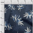 thumbnail image 2 of oneOone Georgette Viscose Blue Fabric Abstract Leaves Sewing Craft Projects Fabric Prints By Yard 42 Inch Wide, 2 of 4