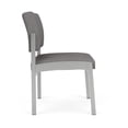 thumbnail image 2 of Pemberly Row Polyurethane Armless Guest Chair in Silver/Castillo Metal, 2 of 5