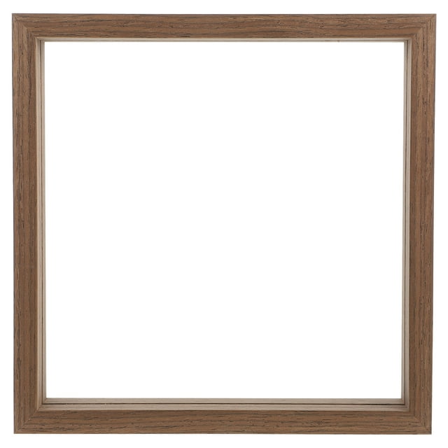 Glass Display Frame with Frame Specimen Frame Double Glass Frame Picture Frame (Square, 8 inches)