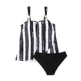 thumbnail image 6 of Qingpeng Womens Tankini Bathing Suit Fashion Print Ruched Tummy Control Two Piece Swimsuit with Bottom Flowy Swimwear, 6 of 6