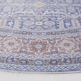 thumbnail image 4 of SAFAVIEH Tucson Diego Traditional Machine Washable Area Rug, 6' x 6' Round, Blue/Rust, 4 of 9