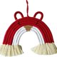 thumbnail image 1 of Red Tapiz de macramé de 7 líneas, arcoíris para gatos, adornos para colgar en la pared, hilo de algodón tejido hecho a mano, decoración para habitación de niños, hogar, fiesta y gu, 1 of 5