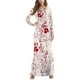 thumbnail image 1 of Horrible vestido de una pieza de manga larga con cuello redondo y sangre, vestido de fiesta de Halloween para mujer, talla L/XL (blanco), 1 of 5