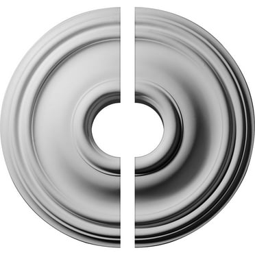 14 3/4"OD x 3 1/2"ID x 1 3/4"P Traditional Ceiling Medallion, Two Piece (Fits Canopies up to 4")