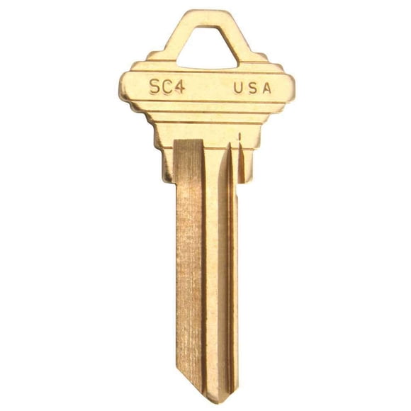 Kaba Ilco Schlage SC4-BR Llave de bloqueo de latón, paquete de 50