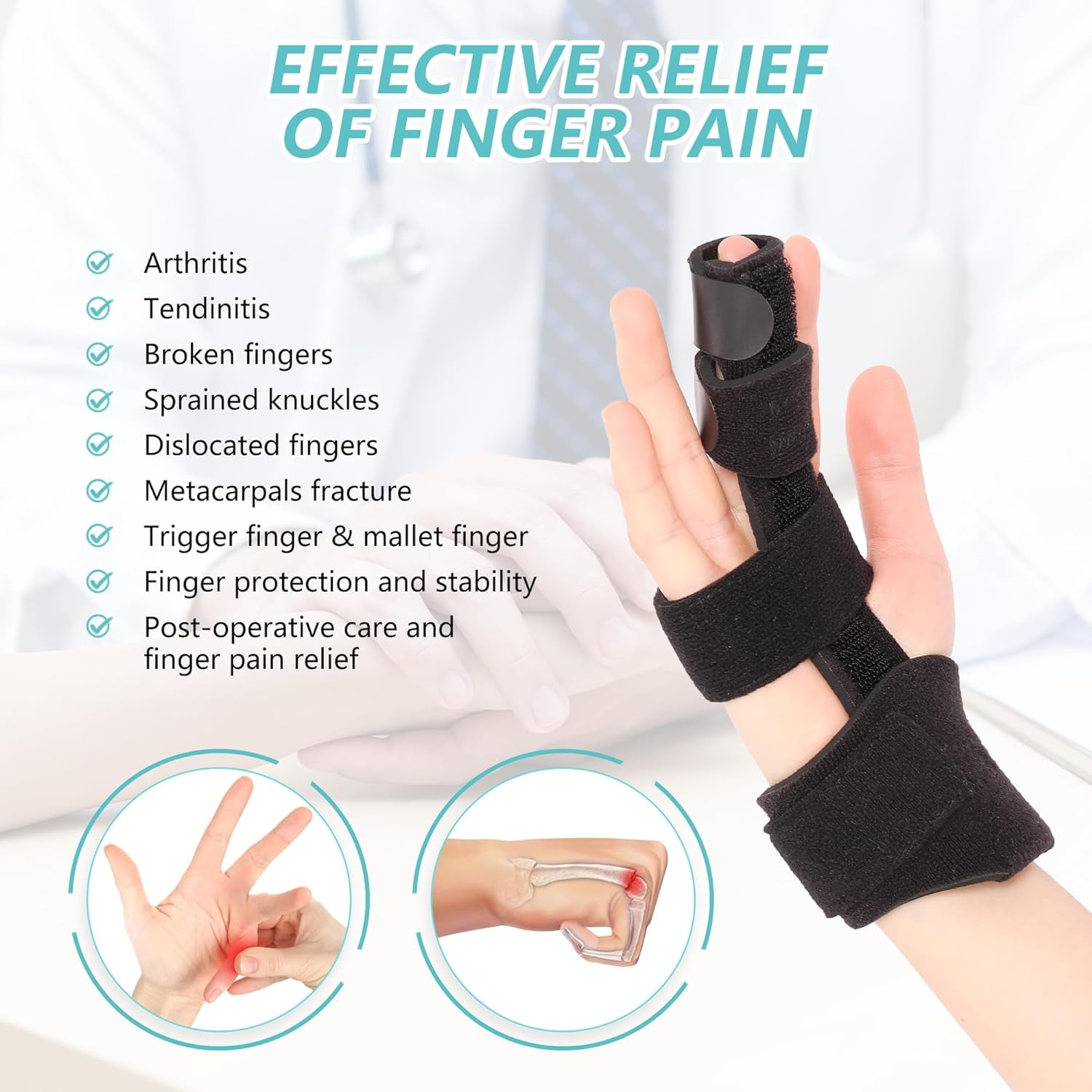 Fibee Trigger Finger Splint, Adjustable Finger Australia | Ubuy