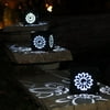 Solar Luminary 4-Piece Decorative Projection Lighting, Sunflower